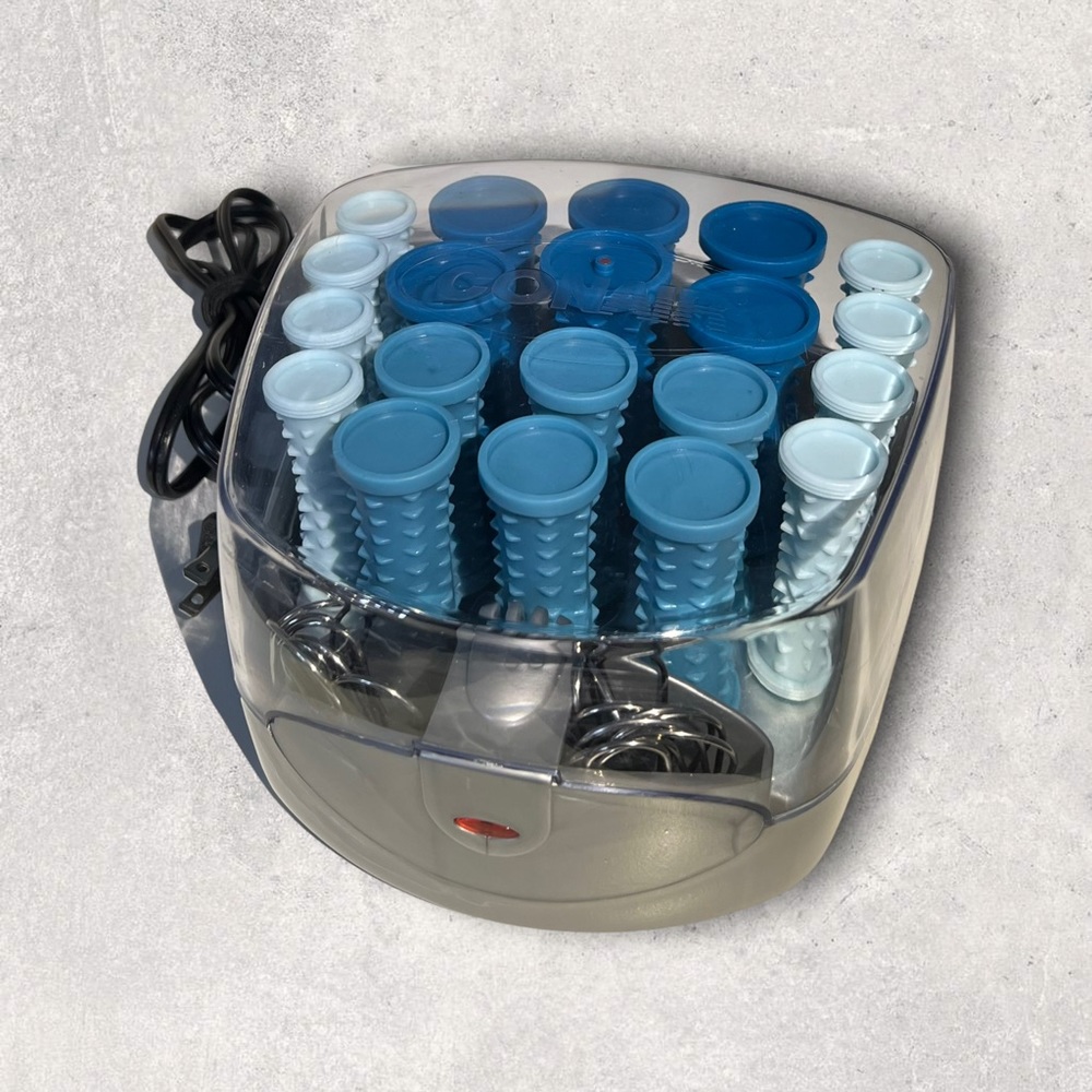 Conair Compact Multi-Size Hot Rollers, Blue